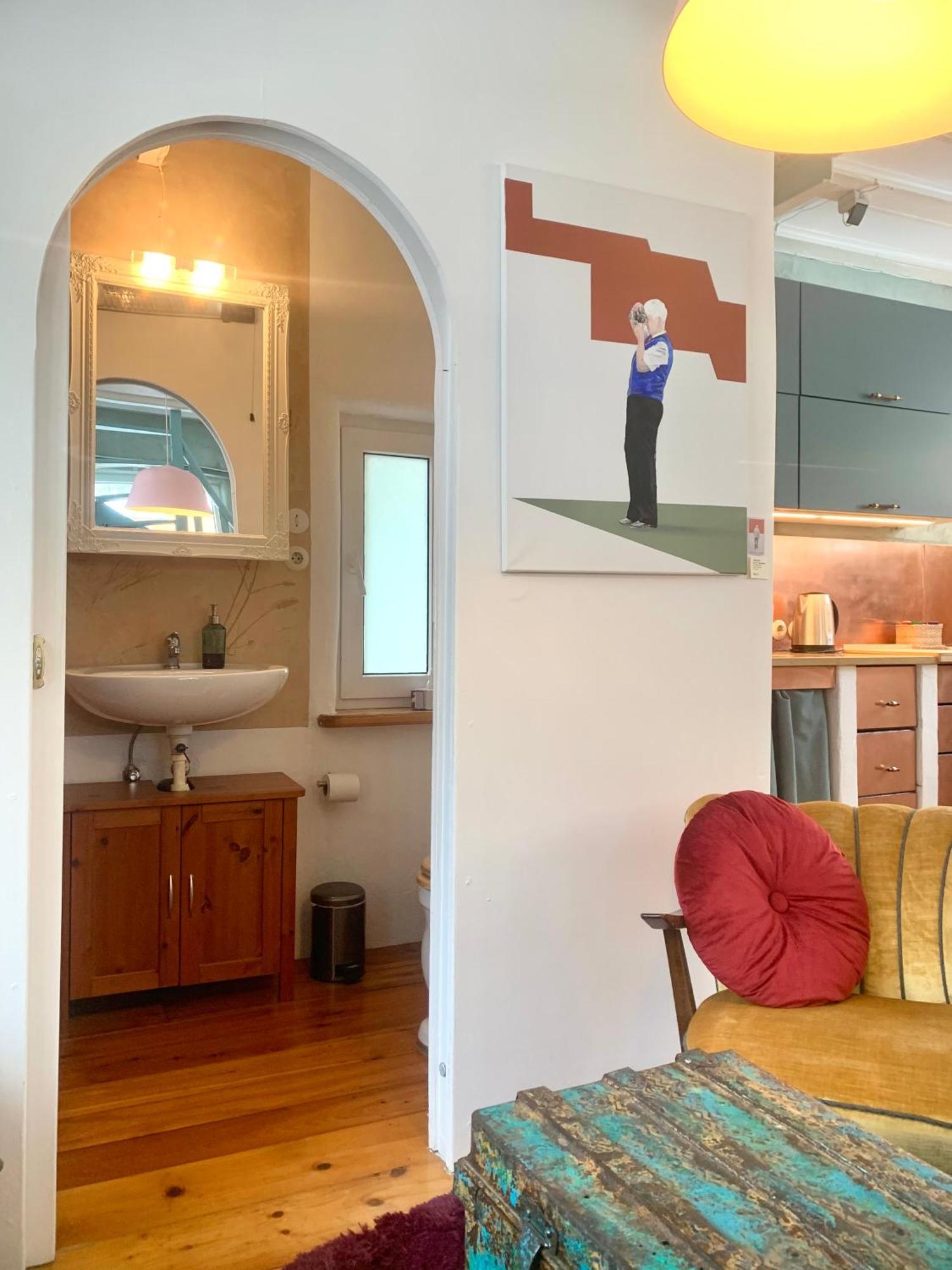 Apartamento Kleine Kunstremise Mit Holzofen Burg Freienfels Weinbach Exterior foto