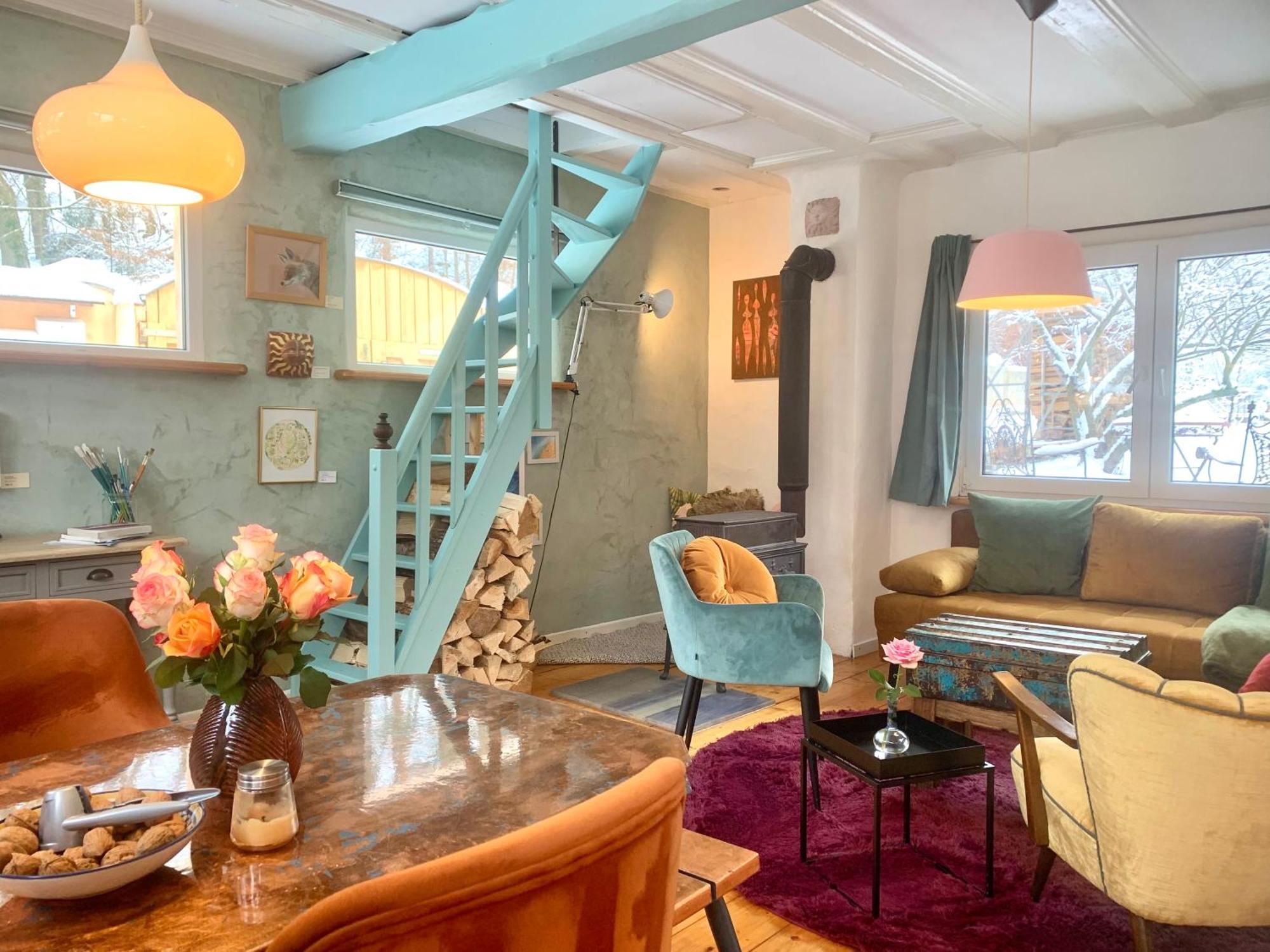 Apartamento Kleine Kunstremise Mit Holzofen Burg Freienfels Weinbach Exterior foto